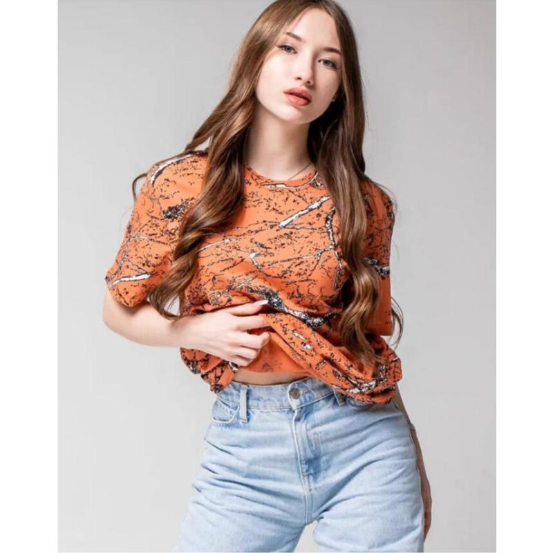 

Round Neck 3D Printed Short-sleeved T-shirt Summer Casual Women s Breathable and Refreshing T-shirt 6XL