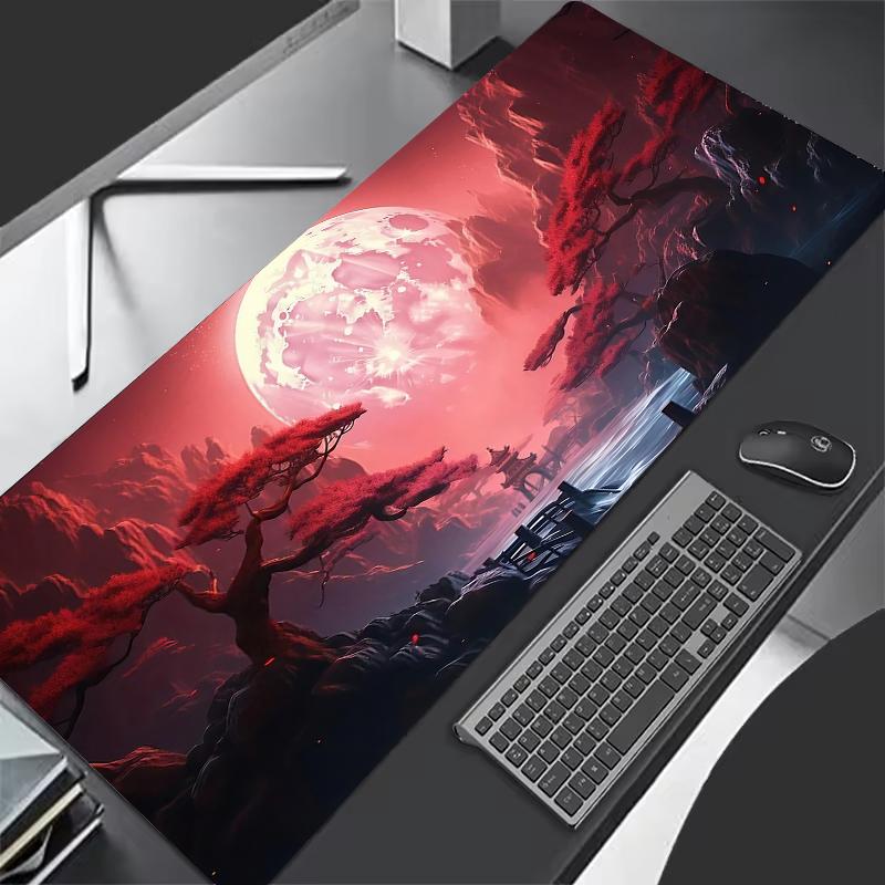 Starry Sky Moon Mouse Pad Large Computer Game Table Mats XXL Rubber -slip Gaming Keyboard Mousepads Long Desk Pads