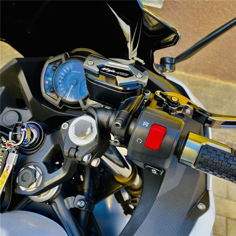 Motorcycle Brake Fluid Tank Cap Brake Pump Cover For KAWASAKI Z400 NINJA400 Accessories Z 400 NINJA 400 Brake Pump
