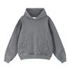 Pure Cotton American Retro Fried Snowflakes Make Old Washed Hooded Men's and Women's Tide Solid Color Sweater