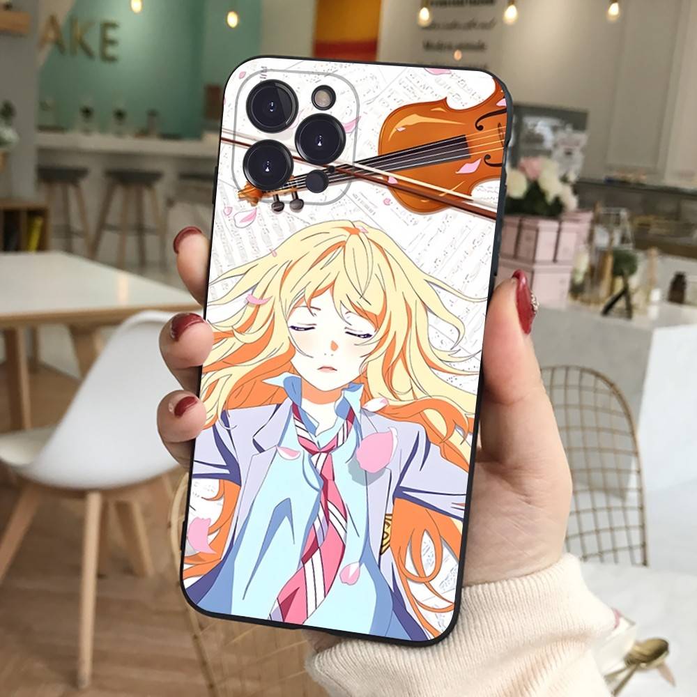 Your Lie In April Phone Case For IPhone 16 15 14 13 12 11 17 Pro Max Simplicity Back TPU Soft Case