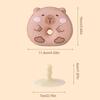 New Cartoon Capybara Cleaning Sponge Reusable with Suction Cup Rack Cleaning Brush Dishwashing Brush Clean Tool