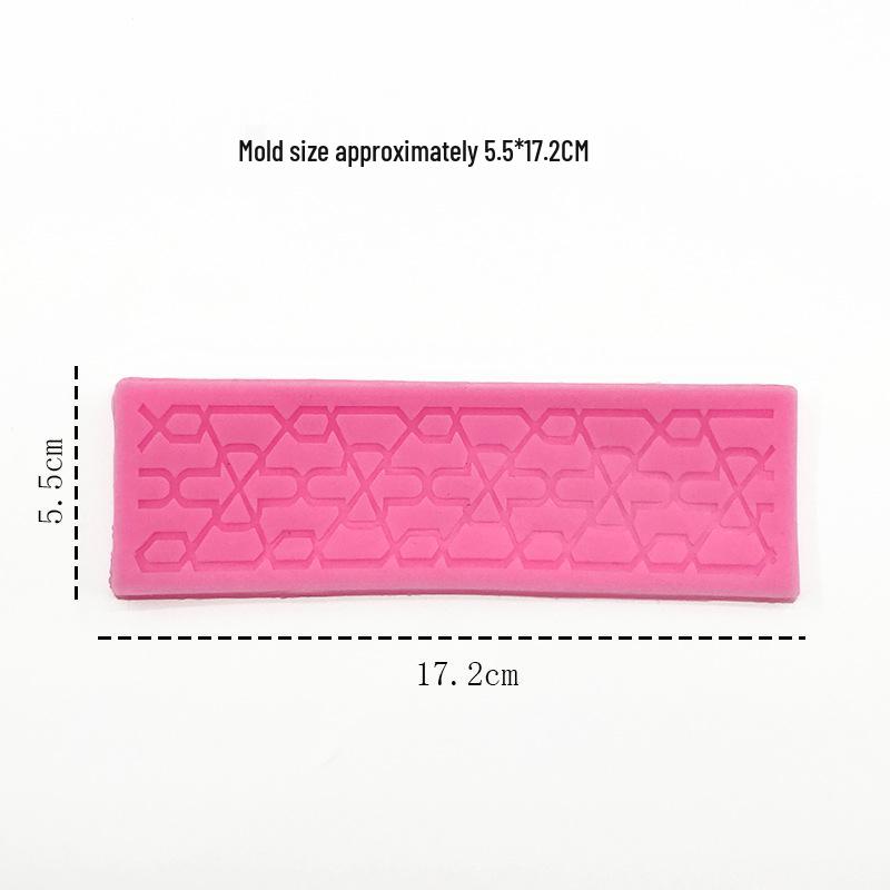 Vintage Pattern Fondant Silicone Mold Cake Border Decoration Set