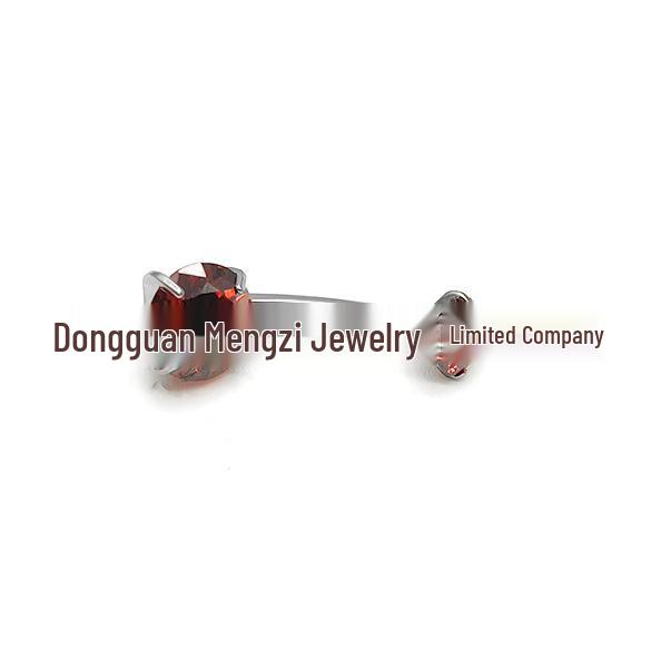 F136 G23 Titanium Zircon Navel Ring with Four-Prong Setting - Super Shiny Body Piercing Jewelry