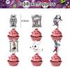 Nightmare Before Christmas Party Supplies Include a Banner Cake Topper Balloon