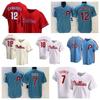 Philadelphia Phillies Mens Embroidered Baseball Jersey Fan Tee Cotton Long Sleeve Top Fall