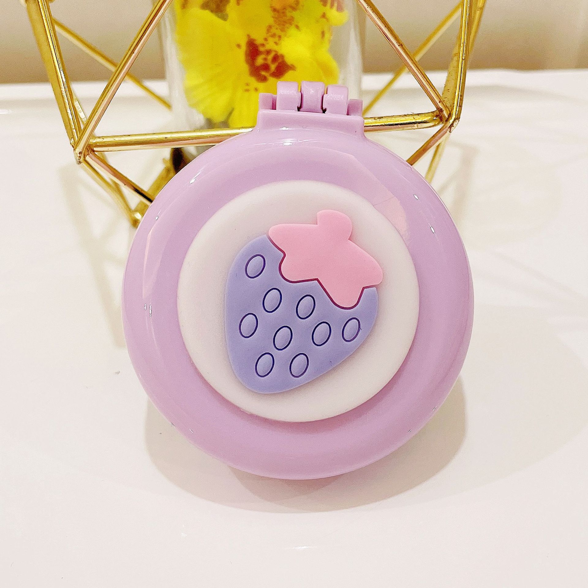 

Милая мультяшная складная расческа с косметическим зеркалом для девочек, массажная портативная расческа на воздушной подушке, детское платье, игрушка для макияжа, подарки