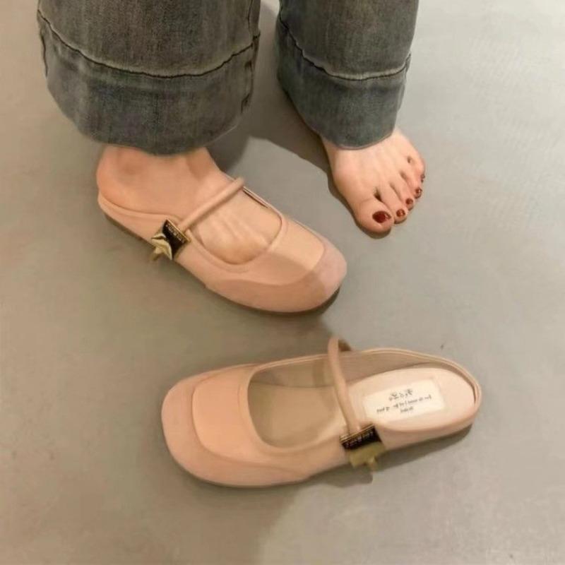 2024 New Designer Solid Color Women's Ballet Flats Fashion Women's Casual Soft Sole Autumn Women's Comfortable Shallow Slippers