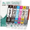 Compatible Ink Cartridges for Canon and 371XL and with IC Chip Level 371, 370, (BK, BK, C, M, Y, GY) Indicator, Mt.Smile. 365-Day Warranty.