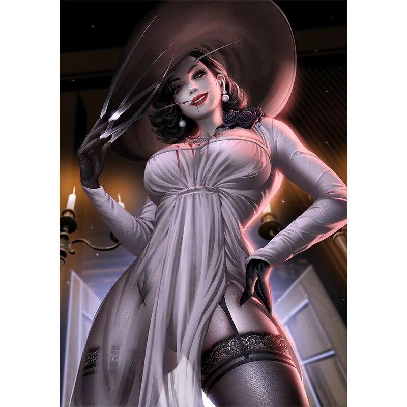 Tisk hry street fighter chunli nahá sexy dívka umělecké plakáty nástěnné umění plátno malba pro obývací pokoj domácí dekorace obrázek