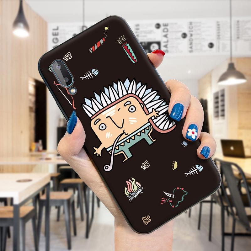 Cartoon Boho Wild Man Indian Chief Tribe Soft Silicone TPU Case Cover
