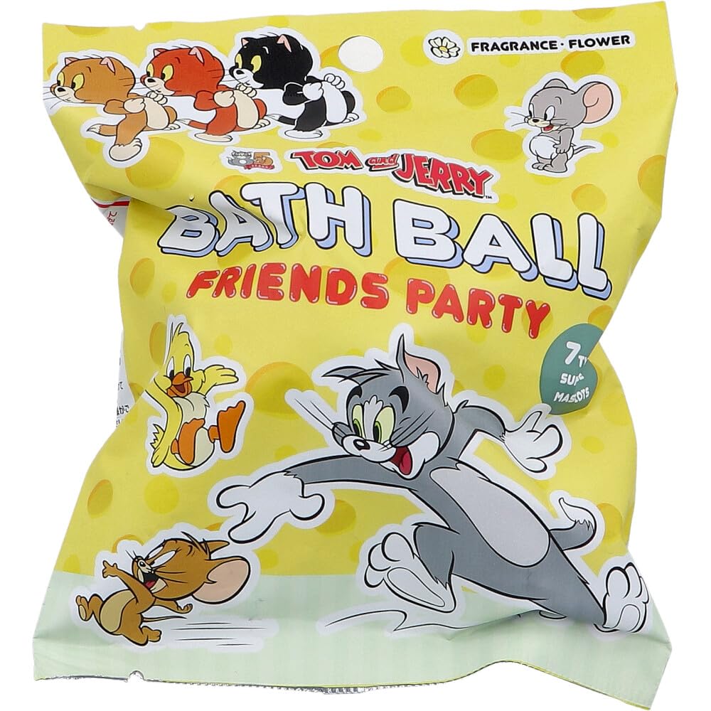Tom and Jerry Bath Ball Friends Party Flower Scent 75g (1 use)