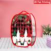 1Pcs Santa Claus Pop-Up Laundry Hamper Expandable Mesh Hamper Basket for Room Bedroom Bathroom Organization Contemporary Storage
