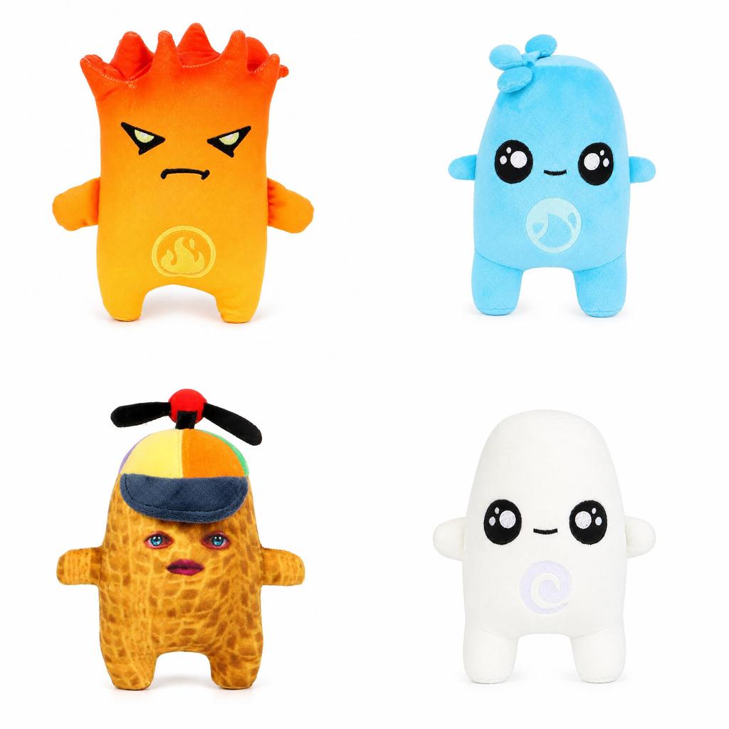 Fortnite Water Sprite Plush Toy With Short Pile Fabric For Kids And Collectors