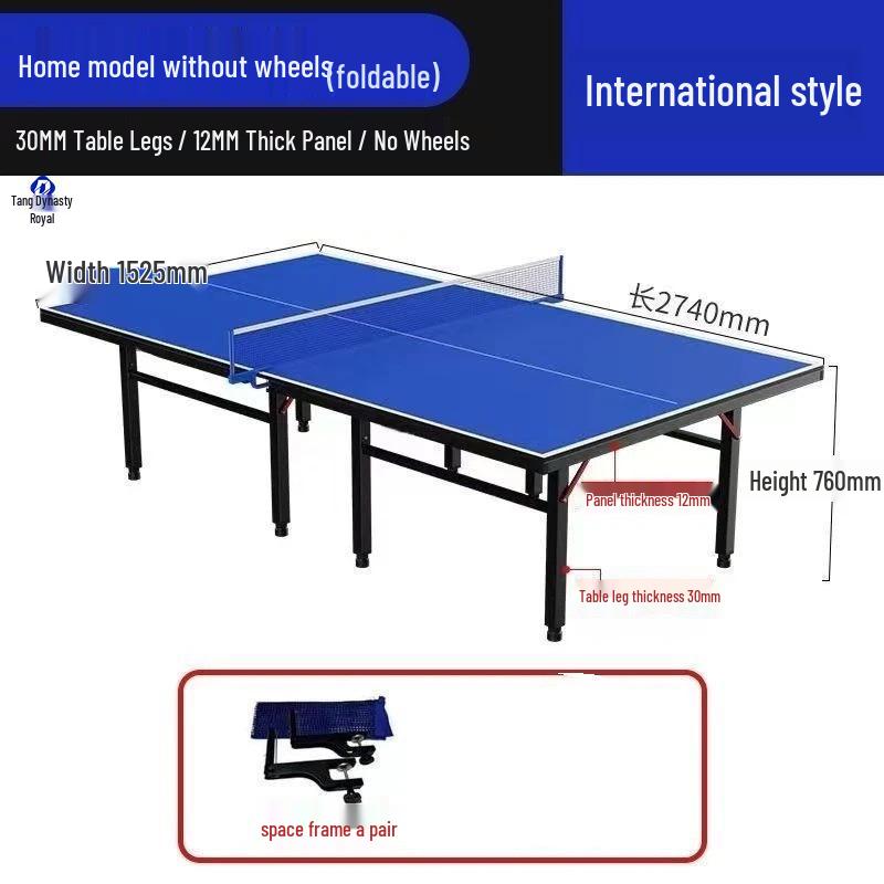 Indoor Foldable Reinforced Table Tennis Table