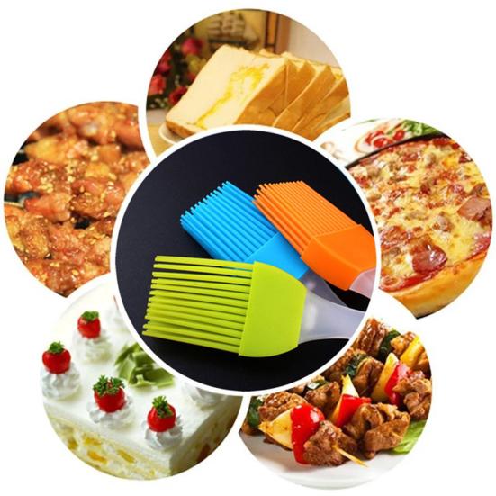 Silicone BBQ Sauce Oil Brush Handle Cake Butter Pastry Cook Baking Barbeque Tool
