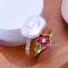 LSOOYH Natural Freshwater Big Baroque Pearl Rings For Women Classic Gold Silver Color Wedding Ring Anniversary Birthday Gifts