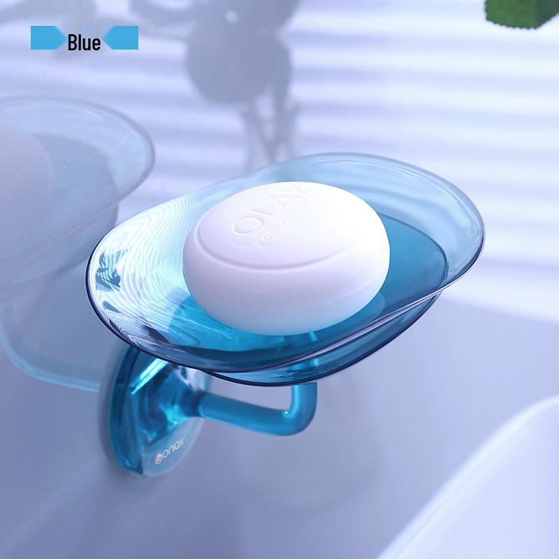 Wall-Mounted Petal Soap Dish - No-Drill Draining Soap Holder for Bathroom