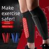 Wabenförmige Fußball-Schienbeinschoner Stoßfest Kompressionsunterstützung Wadenkompressionsmanschetten EVA-Polster Nylon Sport-Leggings Fußball