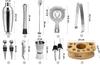 Chester Chrome Bartender Set, 12 Pieces