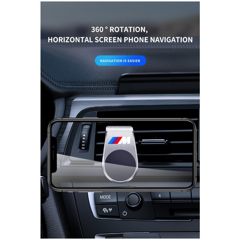 Car Magnetic L-shaped Car Dedicated GPS Phone Holder Emblem For BMW M E34 E36 E60 E90 E46 E39 E70 F10 F20 F30 X5 X6 X1 M3 M5 M6 E71 F01 F02 F87