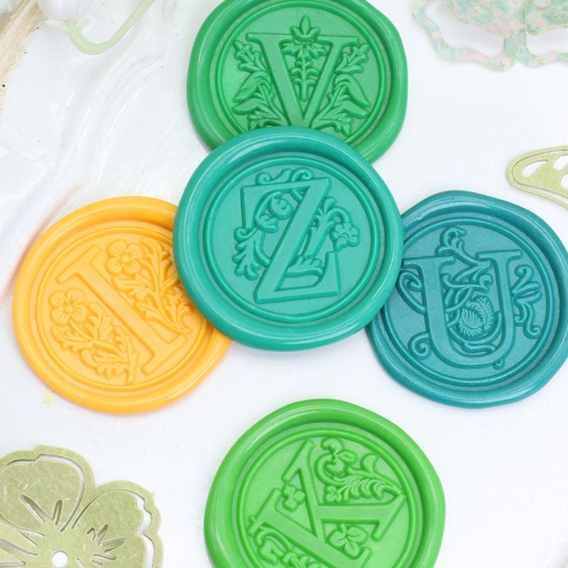 Personalizowany stempel do pieczętowania z mosiężną główką i uchwytem z drewna bukowego, vintaged, do listów i prezentów