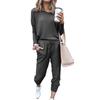 New Autumn Winter Women's Clothing Set - Loose Fit Solid Long Sleeve Casual Outfit