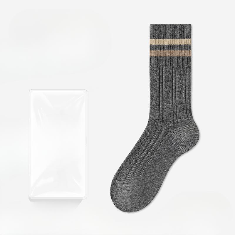 

Женские осенне-зимние новые толстые теплые однотонные универсальные шерстяные носки-трубы 1 pair