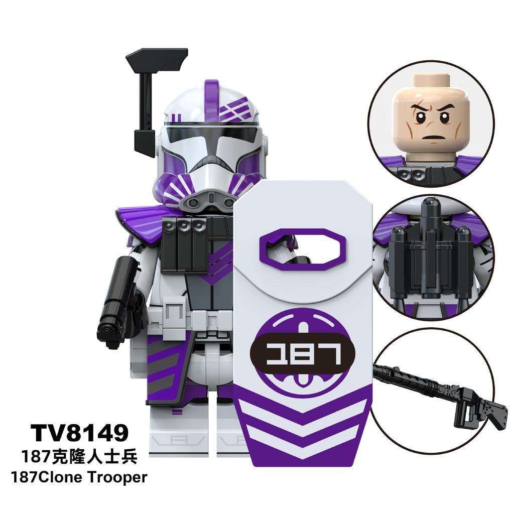 Star Wars Série 501/212 Klonový voják Stavebnice Akční figurka Sáček Hračka TV6117/6118/6119