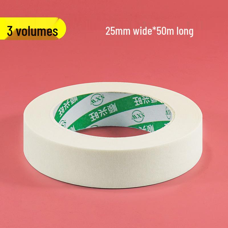 Writable Crepe Paper Tape: No-residue, Hand-tearable, Traceless Adhesive Ideal for Art Students, Spray Painting, Color Separation, and Decoration.