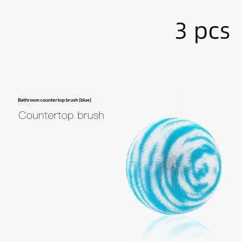 1/2/3Pcs Creative Soft Desktop Cleaning Ball No Shedding Cleaning Tool Bathroom Sink Brush Washbasin Faucet Brush For Home