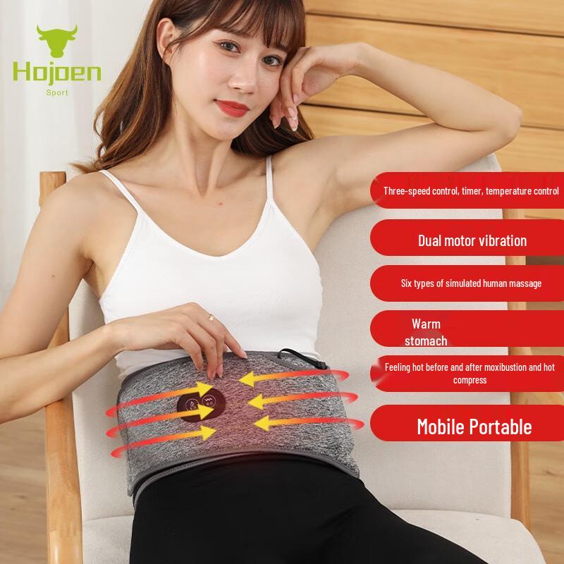 Electric Heated Waist & Lumbar Massager with Menstrual Relief