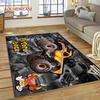 Monster Truck Monster Jam Cartoon Teppich für Wohnzimmer Schlafzimmer Heimdekoration, rutschfeste Bodendekoration für Sofa Fußmatte