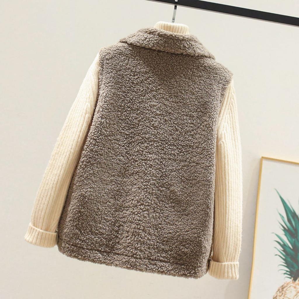 Women's  Winter Outerwear Faux Lambswool Vest