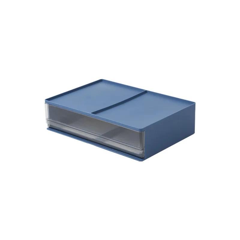 Desktop Stackable Storage Drawer Home Office Stationery A4 A5 Paper Documents Storage Box Makeup Cosmetics Organizer