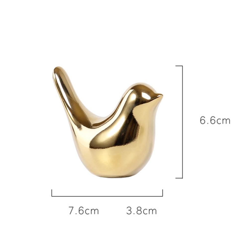 Realistyczna ceramiczna ozdoba ptaka w stylu minimalistycznym statua ptaka figurki kolekcjonerskie do wystroju biura domowego