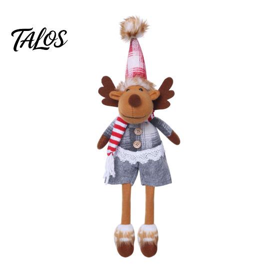 Festive Holiday Gift Sets Nordic Christmas Gnome Doll, Long Leg Reindeer Elf Plush Doll Souvenirs for Friends Shelf Window, Scandinavian Fabric