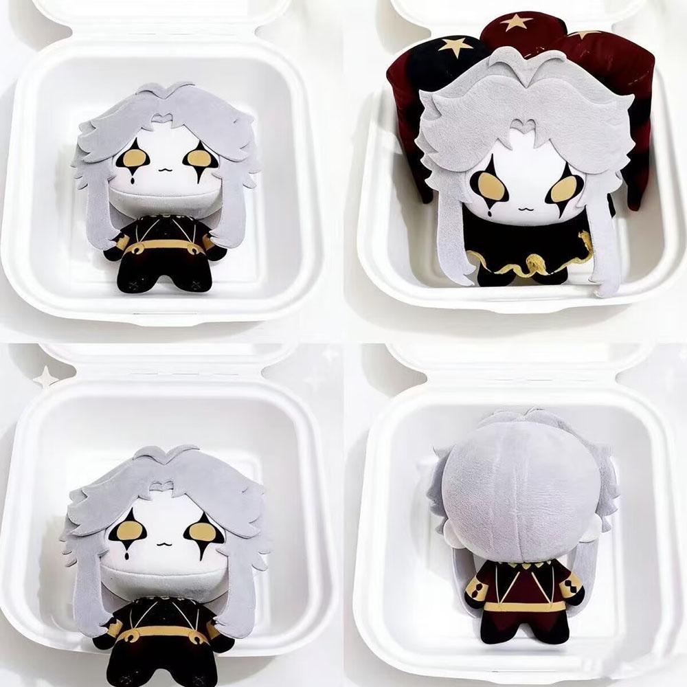 The Freak Circus Pierrot Stuffed Doll Soft Body 10Cm Pierrot Plushies Toy Backpack Pendant Hat Scarf Keychain Birthday Gift