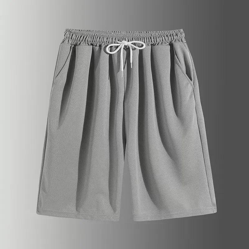Men's 100% Cotton Quick-Drying Summer Shorts, 5-Inch Length