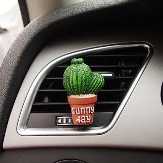 Lovely Cactus Bread Tomato Car Air Vent Outlet Fragrance Perfume Clip Freshener