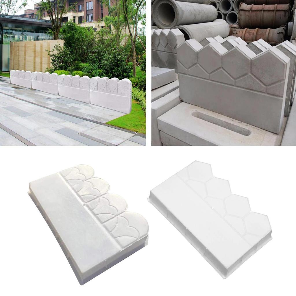 Concrete Mold Plaster Brick Pool Garden Fence DIY Paving Mould Decorative