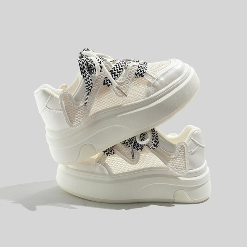 Belle платформа хлебные туфли сетка 22 летние дышащие нишевые кеды увеличивающие рост повседневная обувь 35