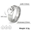 Heart Charm Rings for Women Bohemian Stainless Steel Gold Aesthetic Ring Trend Korean Jewelry Birthday Gift