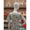 Barbara Green Flower Print Homewear Cup Dress Agw4572l