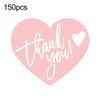 Yousheng 150 Pcs Love Heart Shaped Thank You Cards 2.36 X 2.76 Inch Blank Notecards Greeting Cards for Wedding Baby Shower Small Business