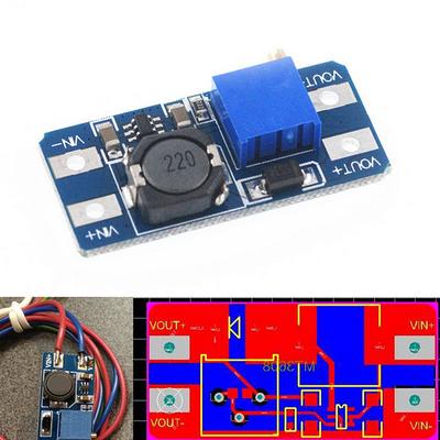 2 PCS MT3608 DC-DC Voltage Regulator Step Up Boost Converter Power Supply Module 2V-24V To 5/9/12/28V 2A