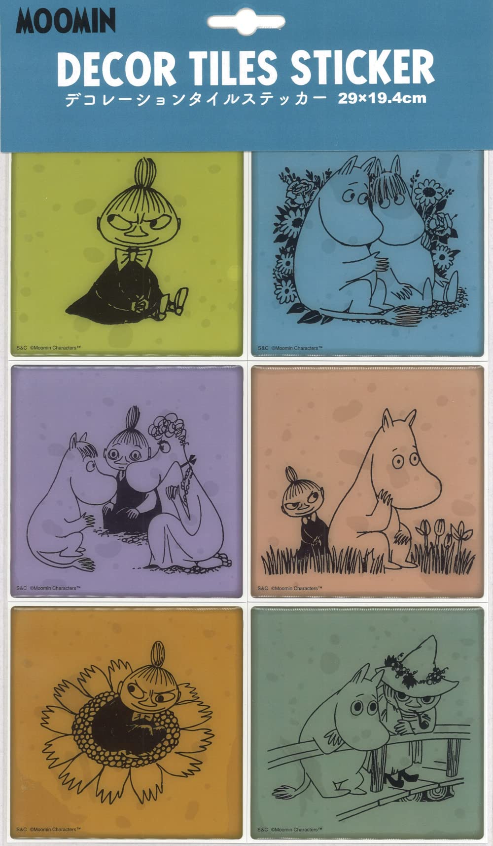 

Корпорация Муми-плитка Плитка Муми MON4 S&C Наклейка, 6,