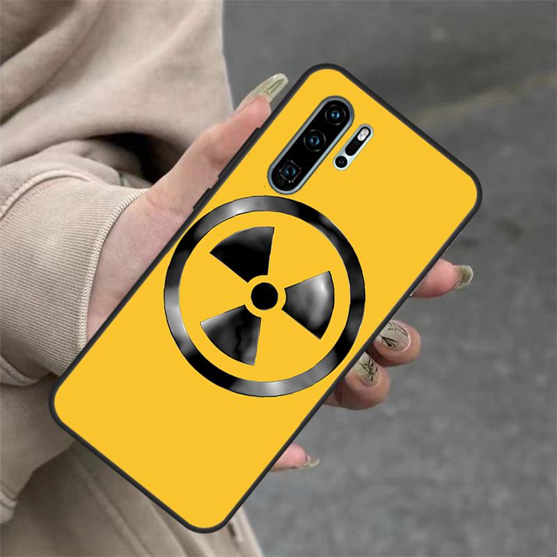 Nuclear Radiation Warning Sign Case For Huawei Nova 3i 7i 8i 11i Y60 Y70 Y90 Y61 Y91 10 9 SE 11 Pro P20 P40 P30 Lite Cover