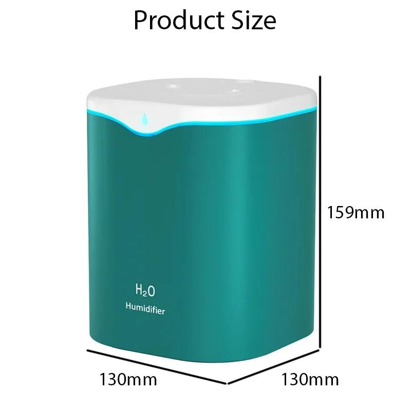 HOMEFISH 2000ML USB Cool Mist Humidifier Double Spray Port Essential Oil Aromatherapy Purifier for Home Office