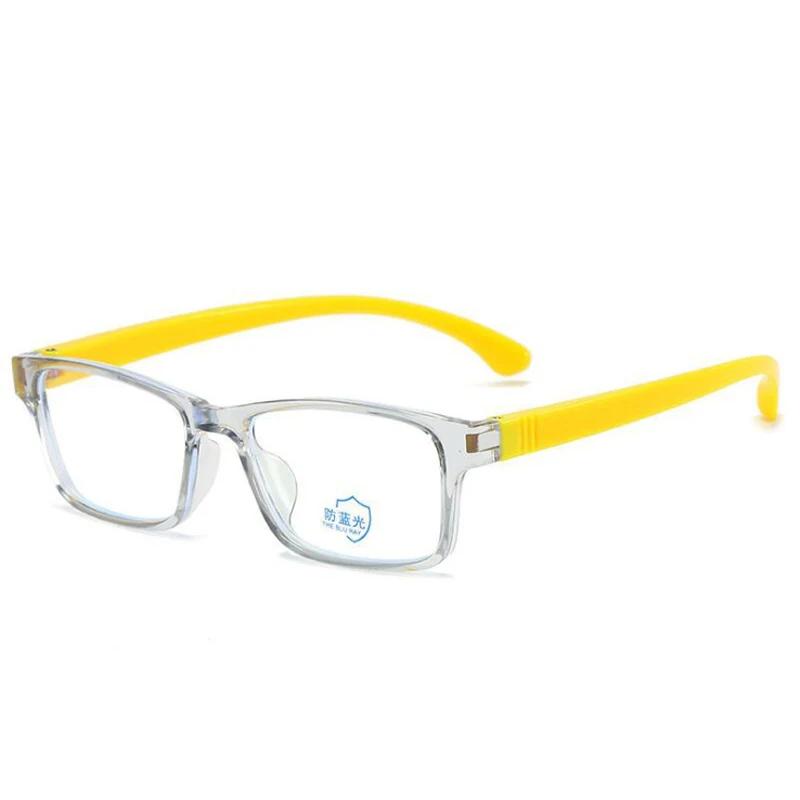 Kids Computer Glasses Blue Light Blocking Filter Gaming Goggles Silicone Frame Eyeglasses Child Anti-Blue Ray Protect Eyewear